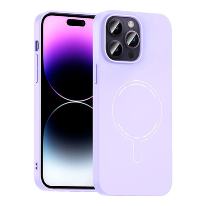iPhone 14 Pro Max Kılıf M-Safe Şarj Özellikli Kamera Korumalı Zore Elio Sert PC Kılıf
