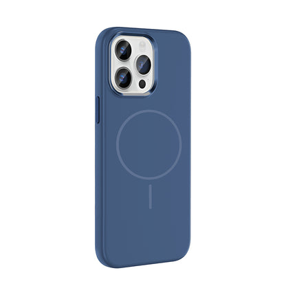 iPhone 14 Pro Max Kılıf M-Safe Şarj Özellikli Metal Kamera Çerçeveli Zore Edi Silikon Kılıf