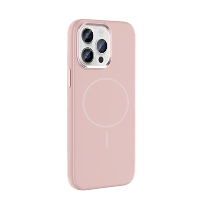 iPhone 14 Pro Max Kılıf M-Safe Şarj Özellikli Metal Kamera Çerçeveli Zore Edi Silikon Kılıf