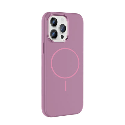 iPhone 14 Pro Max Kılıf M-Safe Şarj Özellikli Metal Kamera Çerçeveli Zore Edi Silikon Kılıf