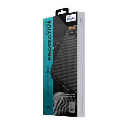 iPhone 14 Pro Max Kılıf M-safe Özellikli Karbon Fiber Benks Essential Kevlar Kılıf