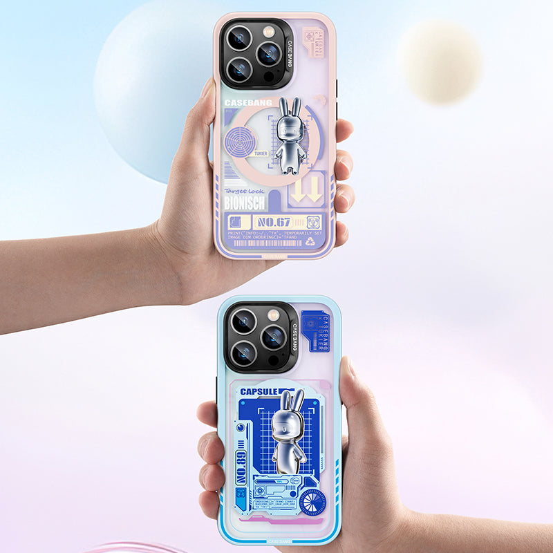 iPhone 14 Pro Max Kılıf M-safe Şarj Özellikli Benks Casebang Rabbit Kılıf