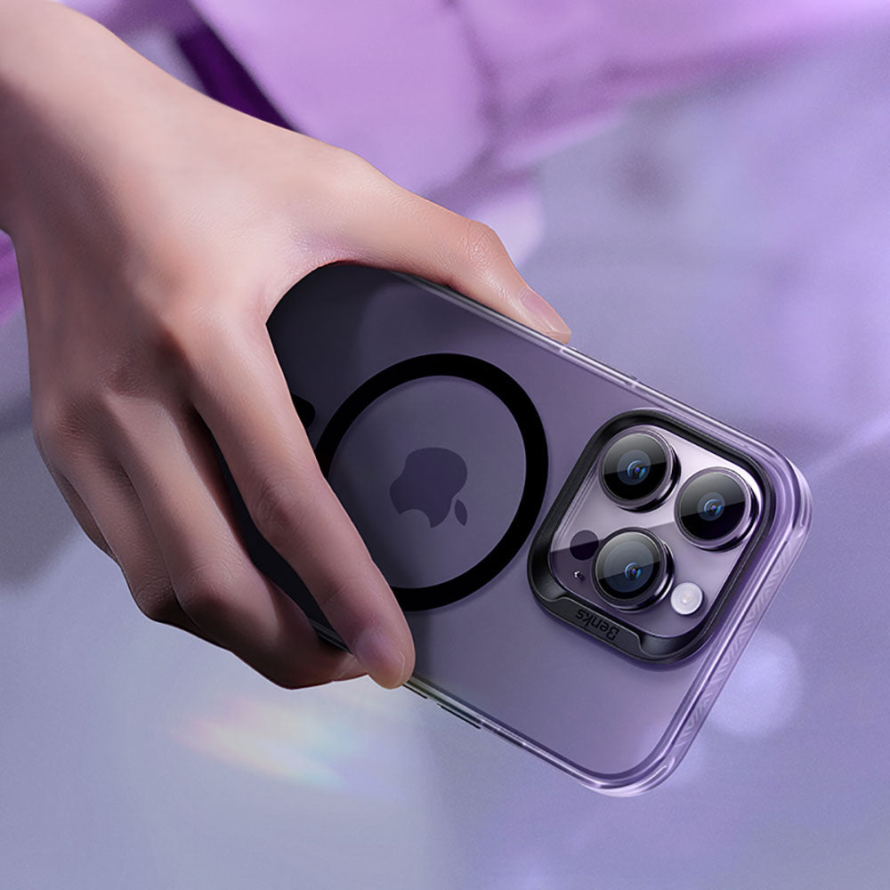 iPhone 14 Pro Max Kılıf M-safe Şarj Özellikli Benks Lucid Armor Kılıf