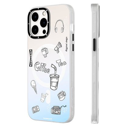 iPhone 14 Pro Max Kılıf M-safe Şarj Özellikli Desenli Youngkit Plaything Serisi Kılıf