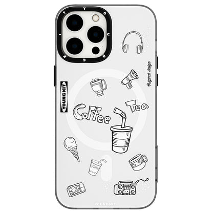 iPhone 14 Pro Max Kılıf M-safe Şarj Özellikli Desenli Youngkit Plaything Serisi Kılıf