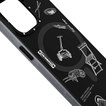iPhone 14 Pro Max Kılıf M-safe Şarj Özellikli Desenli Youngkit Plaything Serisi Kılıf