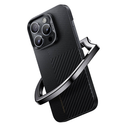 iPhone 14 Pro Max Kılıf M-safe Şarj Özellikli Karbon Fiber Benks Montage ArmorAir Kevlar Kılıf