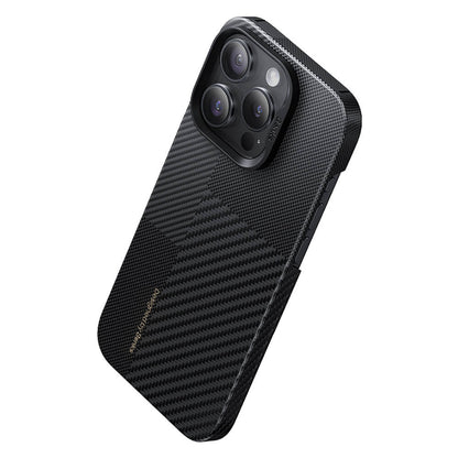 iPhone 14 Pro Max Kılıf M-safe Şarj Özellikli Karbon Fiber Benks Montage ArmorAir Kevlar Kılıf