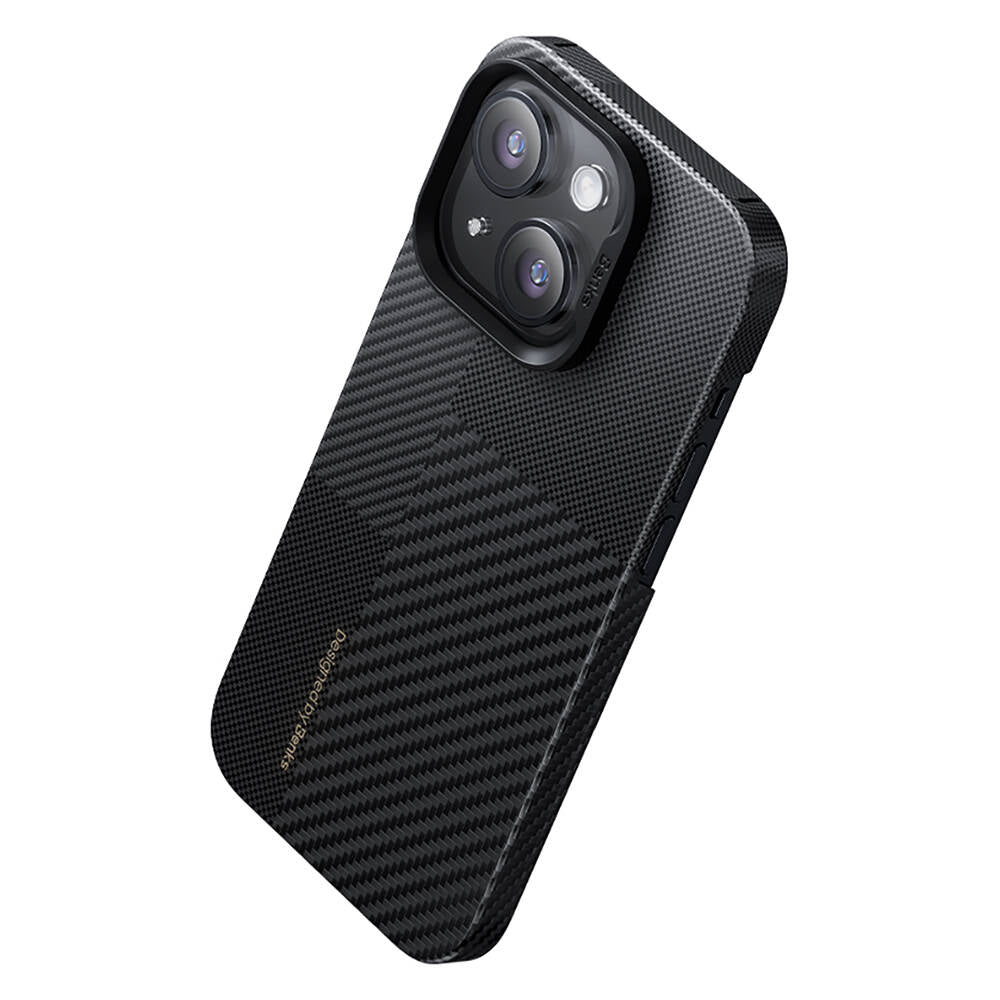 iPhone 14 Pro Max Kılıf M-safe Şarj Özellikli Karbon Fiber Benks Montage ArmorAir Kevlar Kılıf
