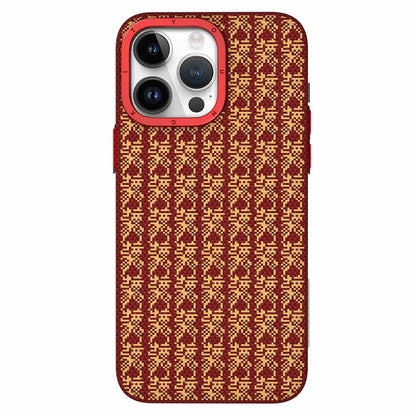 iPhone 14 Pro Max Kılıf M-safe Şarj Özellikli Kevlar 1500D Youngkit Auspicious Loong Serisi Kılıf