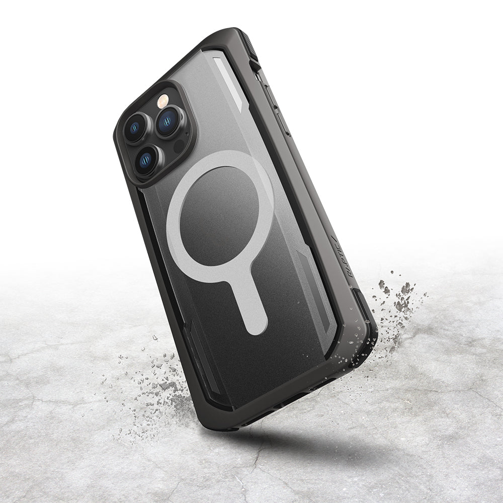 iPhone 14 Pro Max Kılıf M-safe Şarj Özellikli Raptic Secure Serisi Çift Kat TPU Kenarlı Şeffaf Arka Yüzeyli Kılıf