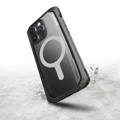 iPhone 14 Pro Max Kılıf M-safe Şarj Özellikli Raptic Secure Serisi Çift Kat TPU Kenarlı Şeffaf Arka Yüzeyli Kılıf