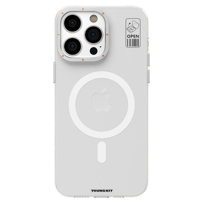 iPhone 14 Pro Max Kılıf M-safe Şarj Özellikli Standlı YoungKit Hermit Bracket Serisi Kılıf