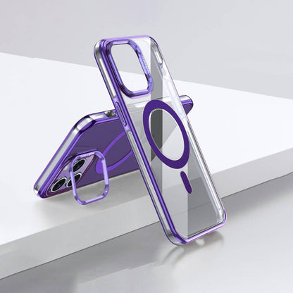 iPhone 14 Pro Max Kılıf M-safe Şarj Özellikli Wlons Standlı Efsane Kılıf