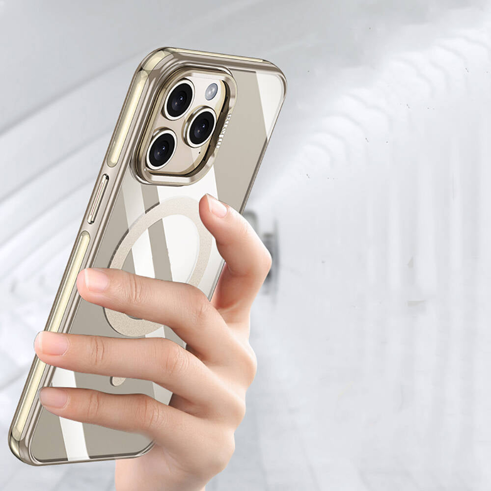 iPhone 14 Pro Max Kılıf M-safe Şarj Özellikli Wlons Standlı Efsane Kılıf