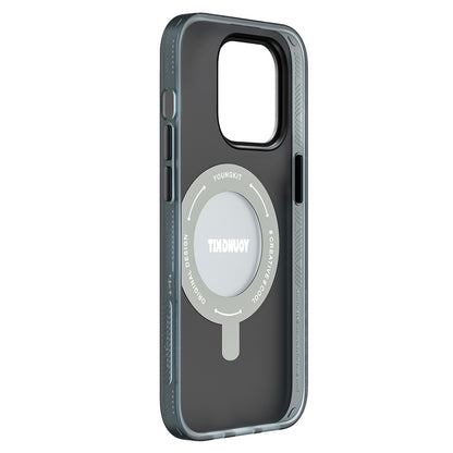 iPhone 14 Pro Max Kılıf M-safe Şarj Özellikli Youngkit 360° Standlı Technology Serisi Kılıf