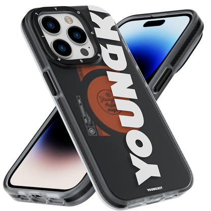 iPhone 14 Pro Max Kılıf M-safe Şarj Özellikli Youngkit Binfen Serisi Yazı Temalı Kılıf