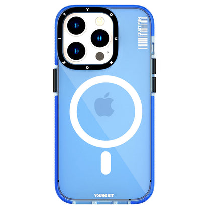 iPhone 14 Pro Max Kılıf M-safe Şarj Özellikli YoungKit Crystal Color Serisi Kılıf