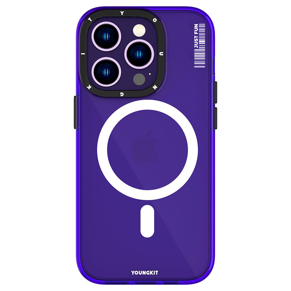 iPhone 14 Pro Max Kılıf M-safe Şarj Özellikli YoungKit Crystal Color Serisi Kılıf