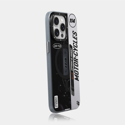 iPhone 14 Pro Max Kılıf M-safe Şarj Özellikli Youngkit Motorcycle Legend Serisi Kılıf