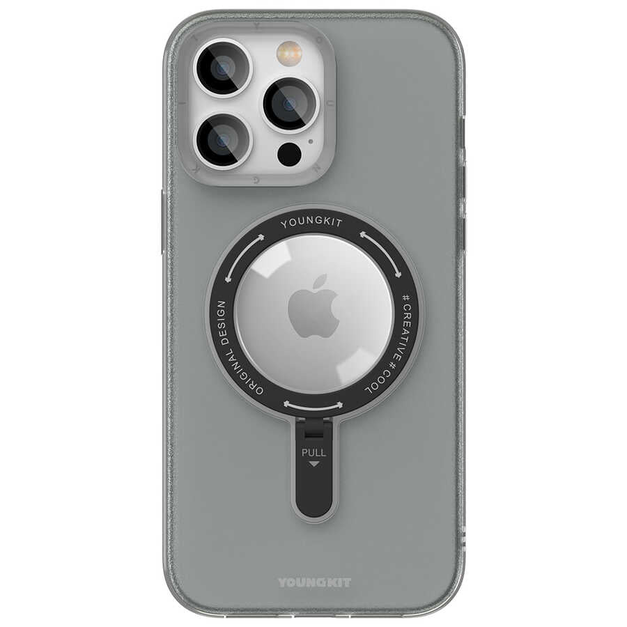 iPhone 14 Pro Max Kılıf M-safe Şarj Özellikli Youngkit Rock Serisi Kılıf