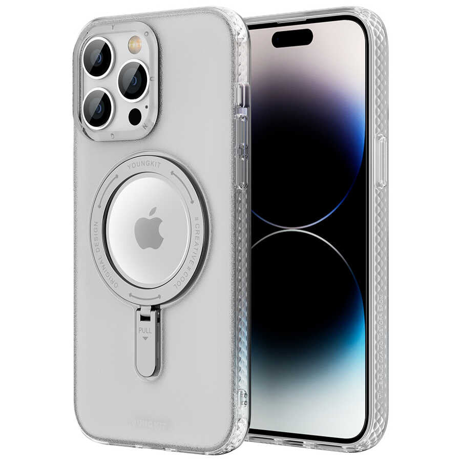iPhone 14 Pro Max Kılıf M-safe Şarj Özellikli Youngkit Rock Serisi Kılıf