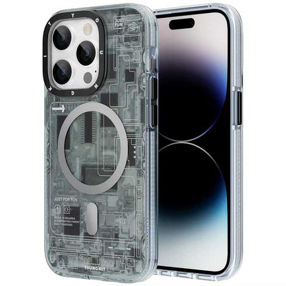 iPhone 14 Pro Max Kılıf M-safe Şarj Özellikli YoungKit Technology Serisi Kılıf