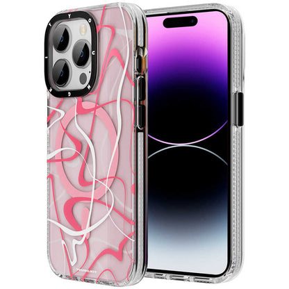 iPhone 14 Pro Max Kılıf M-safe Şarj Özellikli Youngkit Water-Ink Serisi Kılıf