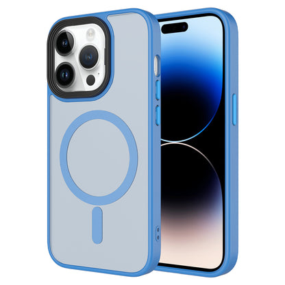 iPhone 14 Pro Max Kılıf Mat Arka Yüzey Wireless Şarj Özellikli Zore Flet M-safe Kılıf