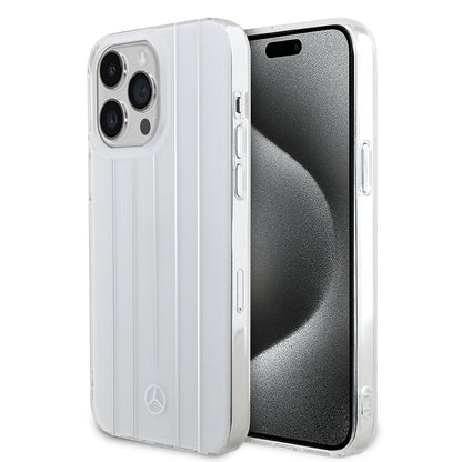 iPhone 14 Pro Max Kılıf Mercedes Benz Orijinal Lisanslı New Urban 3 Sert PC Paralel Çizgi Desenli Kılıf