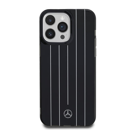 iPhone 14 Pro Max Kılıf Mercedes Benz Orijinal Lisanslı New Urban 3 Sert PC Paralel Çizgi Desenli Kılıf