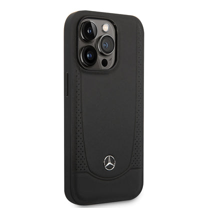 iPhone 14 Pro Max Kılıf Mercedes Benz M-safe Şarj Özellikli Urban Deri Kılıf