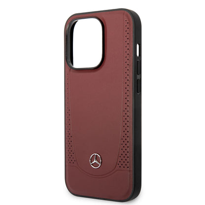 iPhone 14 Pro Max Kılıf Mercedes Benz M-safe Şarj Özellikli Urban Deri Kılıf