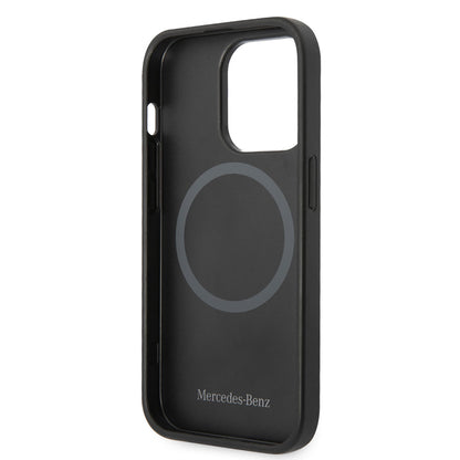 iPhone 14 Pro Max Kılıf Mercedes Benz M-safe Şarj Özellikli Urban Deri Kılıf