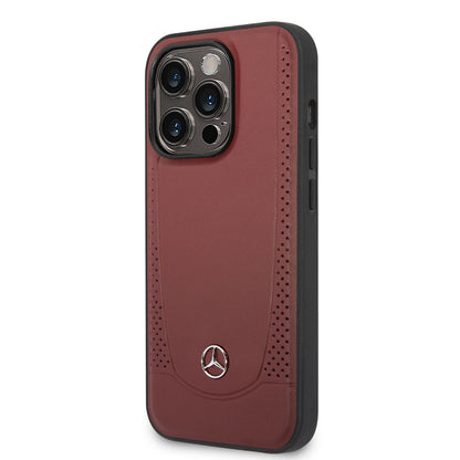 iPhone 14 Pro Max Kılıf Mercedes Benz M-safe Şarj Özellikli Urban Deri Kılıf