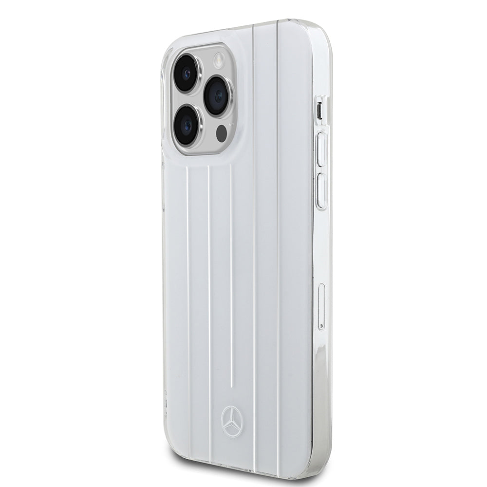 iPhone 14 Pro Max Kılıf Mercedes Benz orijinal Lisanslı New Urban 3 Sert PC Paralel Çizgi Desenli Kılıf