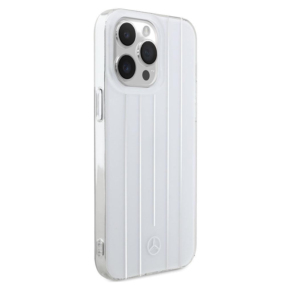 iPhone 14 Pro Max Kılıf Mercedes Benz orijinal Lisanslı New Urban 3 Sert PC Paralel Çizgi Desenli Kılıf