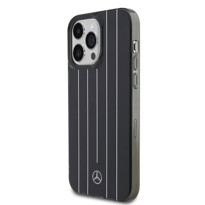 iPhone 14 Pro Max Kılıf Mercedes Benz OrijinalLisanslı New Urban 3 Sert PC Paralel Çizgi Desenli Kılıf