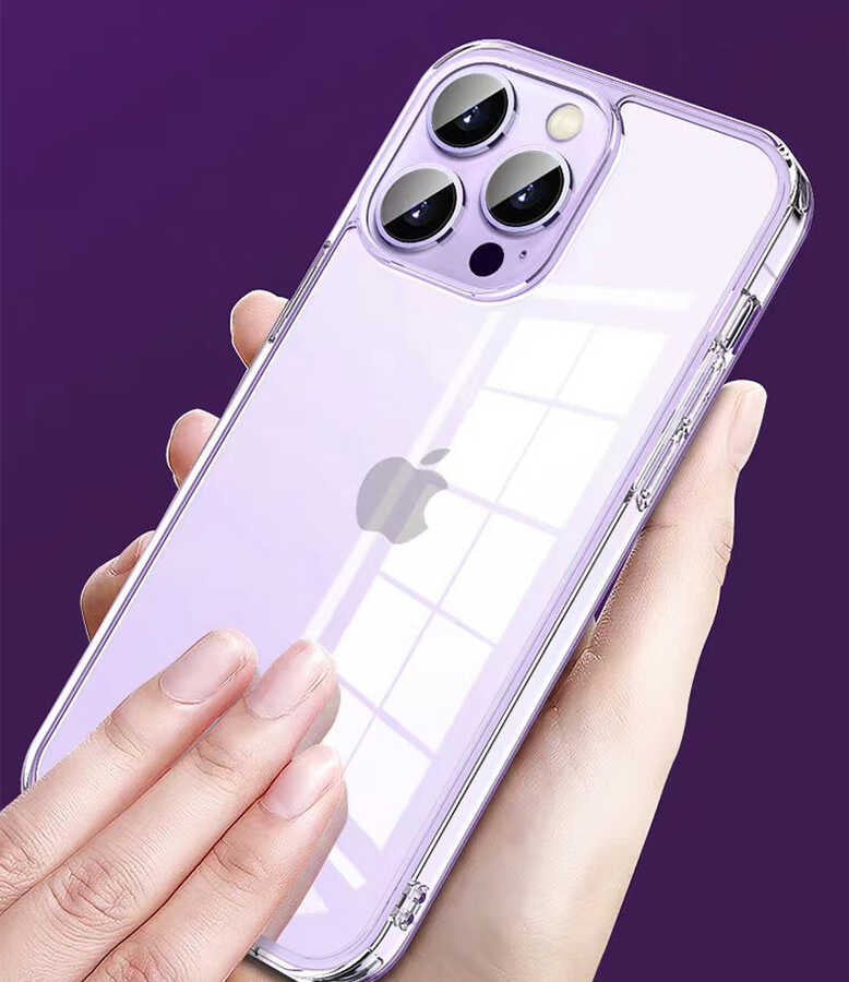 iPhone 14 Pro Max Kılıf Şeffaf Airbag Tasarımlı Wiwu ZCC-108 Concise Serisi Kılıf