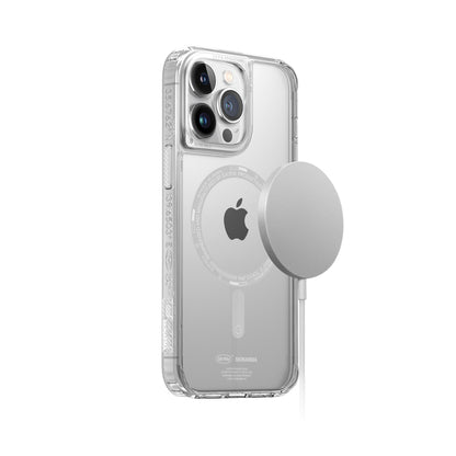 iPhone 14 Pro Max Kılıf SkinArma Şeffaf Airbag Tasarımlı M-safe Şarj Özellikli Saido Kılıf