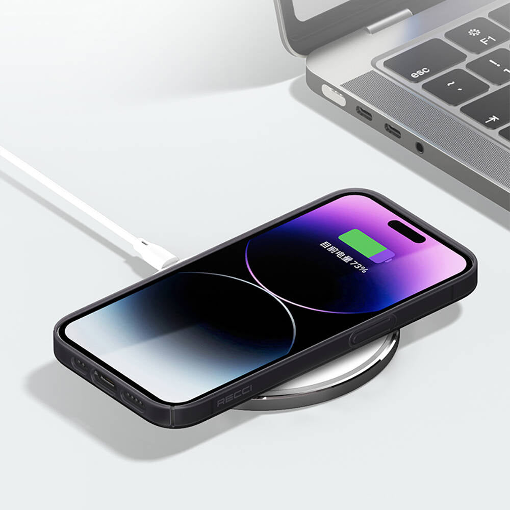 iPhone 14 Pro Max Kılıf Ultra İnce Mat PC Arka Yüzey Recci Elite Serisi Kılıf