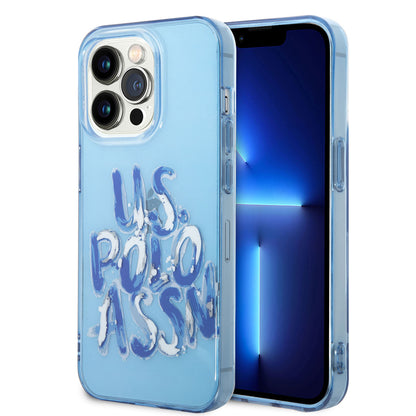 iPhone 14 Pro Max Kılıf U.S. POLO ASSN. Renkli Grafiti Baskılı Dizayn Kılıf