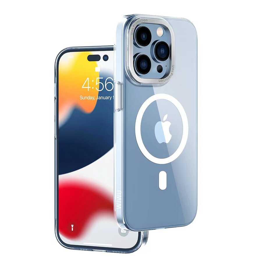iPhone 14 Pro Max Kılıf Wiwu MCC-102 Magnetic Crystal Sert PC Kılıf