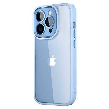 iPhone 14 Pro Max Kılıf Wiwu VCC-104 Lens Korumalı Renkli Kenar Arkası Şeffaf Vivid Clear Kılıf
