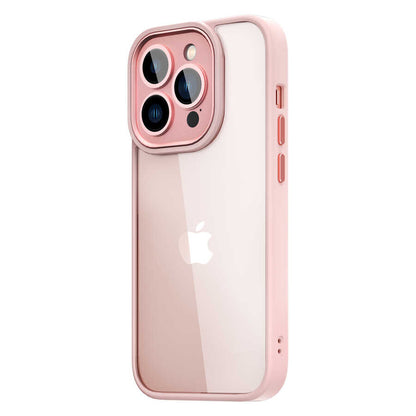 iPhone 14 Pro Max Kılıf Wiwu VCC-104 Lens Korumalı Renkli Kenar Arkası Şeffaf Vivid Clear Kılıf
