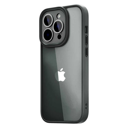 iPhone 14 Pro Max Kılıf Wiwu VCC-104 Lens Korumalı Renkli Kenar Arkası Şeffaf Vivid Clear Kılıf