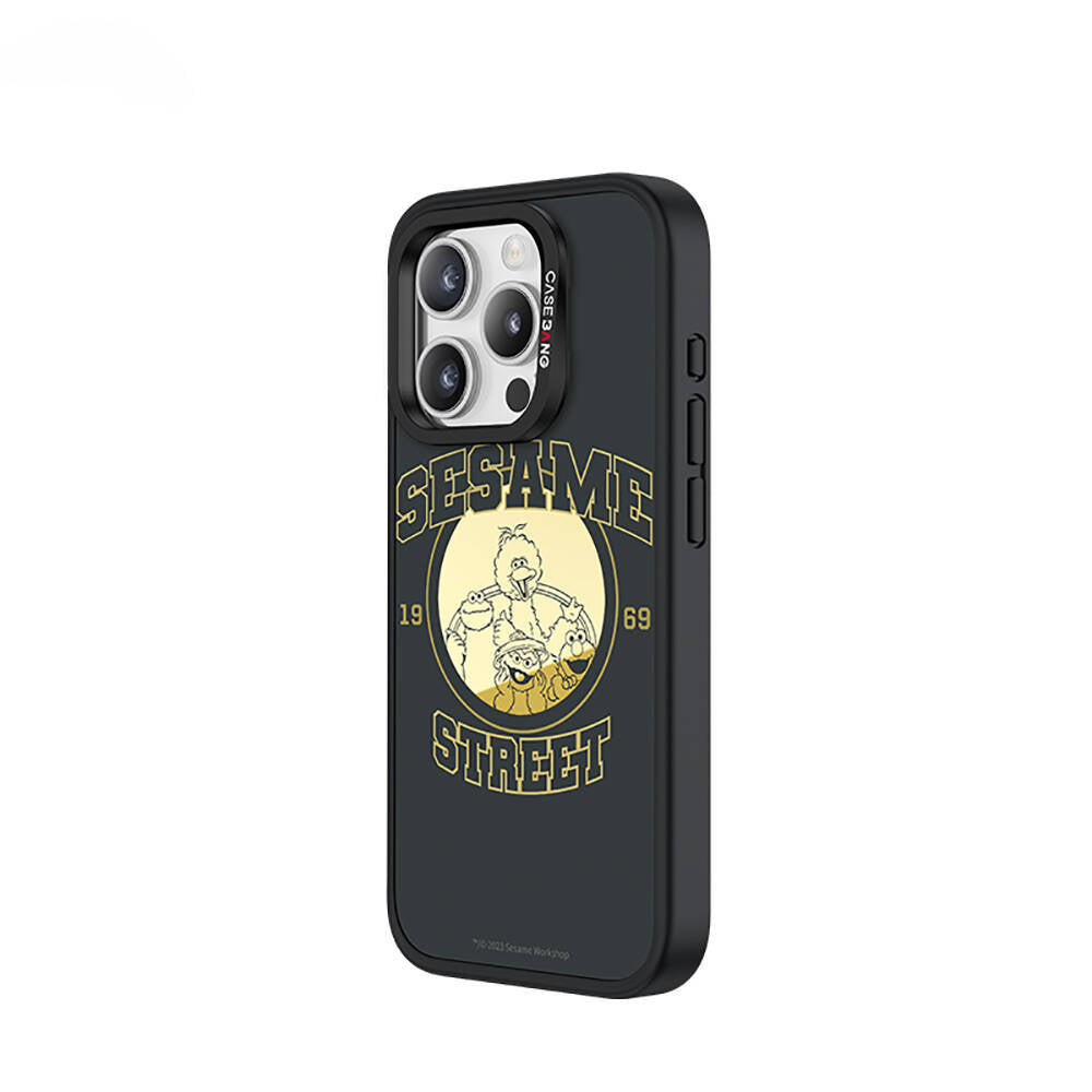 iPhone 14 Pro Max M-safe Şarj Özellikli Casebang Sesame Street Serisi Mıknatıslı Arka Panel