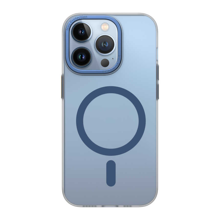 iPhone 14 Pro Max Wiwu Frosted Magnetic Buzlu Sert PC Kılıf