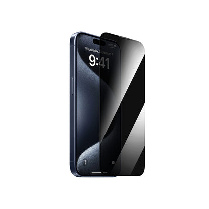 iPhone 14 Pro Max Wiwu GT-011 Anti-Bakteriyel Özellikli Polimer Oleofobik Kaplama Temperli Privacy Cam Ekran Koruyucu