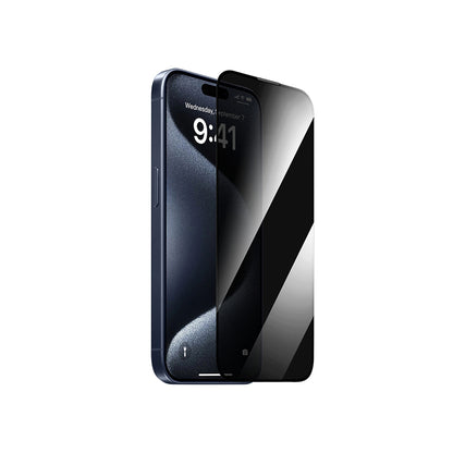 iPhone 14 Pro Max Wiwu GT-011 Anti-Bakteriyel Özellikli Polimer Oleofobik Kaplama Temperli Privacy Cam Ekran Koruyucu